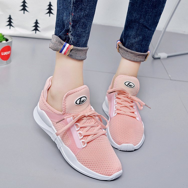 Summer Running Shoes, Board Shoes, Students Casual Breathable White Shoes