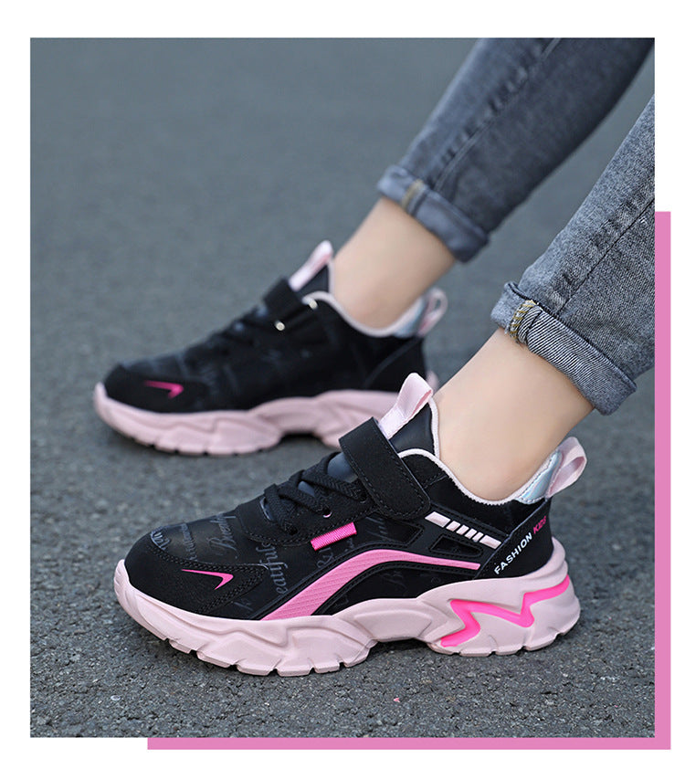 Waterproof Leather Girls Casual Sneaker