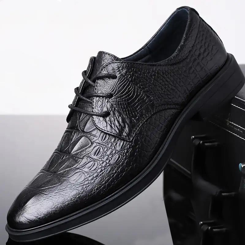 Heightened Breathable Business Formal Casual Leather Shoes